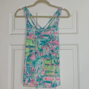 Lilly Pulitzer Luxletic Top in Tennis Print